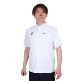 デサント（DESCENTE）（メンズ、レディース）SUNSCREEN ミニ鹿の子 バックロゴ ポロシャツ DMMXJA70 WH