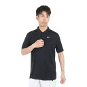 ナイキ（NIKE）（メンズ）ポロシャツ 半袖 速乾 ブラック 黒 ナイキコート ドライフィット テニスポロシャツ DH0858-010