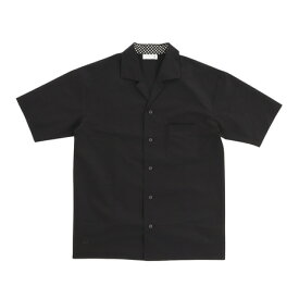 ルコックスポルティフ（lecoqsportif）（メンズ）半袖シャツ メンズ SOLOドライタッチ オープンシャツ QMMTJA65XB BK