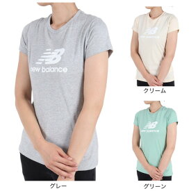 ニューバランス（new balance）（レディース）半袖Tシャツ レディース スタックドロゴ WT31546