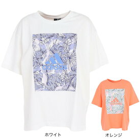 アディダス（adidas）（レディース）半袖Tシャツ レディース ボタニカルグラフィック ルーズフィット IHU94