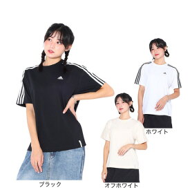 アディダス（adidas）（レディース）エッセンシャルズ プラス スリーストライプス 半袖Tシャツ KVF79