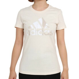 アディダス（adidas）（レディース）エッセンシャルズ プリントロゴ コットン半袖Tシャツ QU658-HD9326