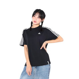 アディダス（adidas）（レディース）エッセンシャルズ プラス スリーストライプス 半袖Tシャツ KVF79