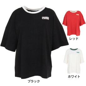 プーマ（PUMA）（レディース）半袖Tシャツ レディース サマーストライプス ファッション 845819