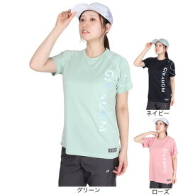 ジローム（GIRAUDM）（レディース）ドライプラス プリント メッシュ 半袖Tシャツ CT5S0031-TR864-GRCD