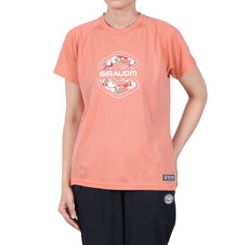 ジローム（GIRAUDM）（レディース）ドライプラス プリント 半袖Tシャツ CT5S0027-TR864-GRCD SNP