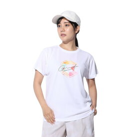 ジローム（GIRAUDM）（レディース）ドライプラス プリントメッシュ Tシャツ CT4S0055-TR864-GRCD