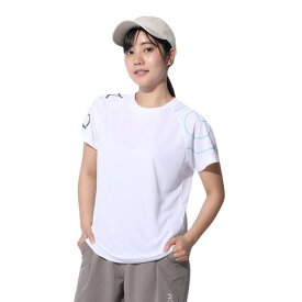 ジローム（GIRAUDM）（レディース）ドライプラス プリントメッシュ Tシャツ CT4S0056-TR864-GRCD