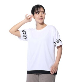 ジローム（GIRAUDM）（レディース）ドライプラス プリントメッシュ Tシャツ CT4S0057-TR864-GRCD