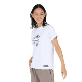 ジローム（GIRAUDM）（レディース）ドライプラス プリント 半袖Tシャツ MST44E CT5S0028-TR864-GRES WHT