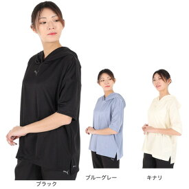 プーマ（PUMA）（レディース）半袖Tシャツ レディース ウィメンズ PTC スウェット フーディー 674940