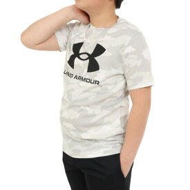 アンダーアーマー（UNDER ARMOUR）（キッズ）半袖Tシャツ ジュニア SPORSTYLE ロゴ AP 1376733 101