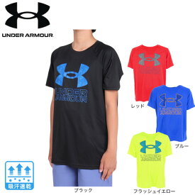 アンダーアーマー（UNDER ARMOUR）（キッズ）ジュニア テック ハイブリッド プリント フィル ショートスリーブTシャツ 1363281