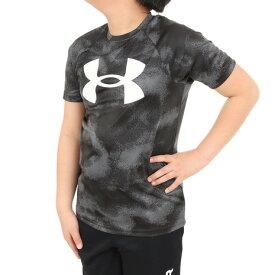 アンダーアーマー（UNDER ARMOUR）（キッズ）半袖Tシャツ ジュニア テック ビッグロゴ PRINTED 1363278 007