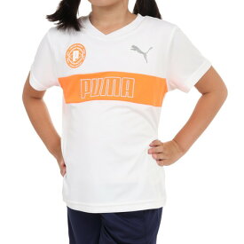 プーマ（PUMA）（キッズ）ボーイズ ACTIVE SPORTS ポリ グラフィック 半袖 Tシャツ 675822 02 WHT