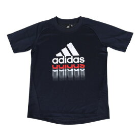 アディダス（adidas）（キッズ）Tシャツ 半袖 キッズ ジュニア ニット ドライ 黒 ブラック AEROREADY BVF63-IA9325