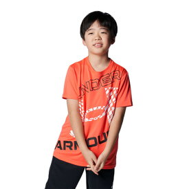 アンダーアーマー（UNDER ARMOUR）（キッズ）キッズ テック スーパービッグロゴ ショートスリーブTシャツ 1384684 820