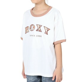 ロキシー（ROXY）（キッズ）半袖Tシャツ キッズ MINI VINTAGE FLOWER LOGO TST232107 WHT