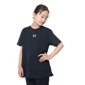 アンダーアーマー（UNDER ARMOUR）（キッズ）キッズ キャンパス オーバーサイズ ロックアップ ショートスリーブTシャツ 1386026 002