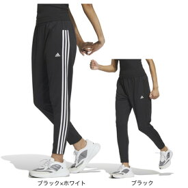 アディダス（adidas）（レディース）レギュラーフィット ダブルニット スリーストライプス ティロ テーパードパンツ JSY20