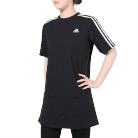 アディダス（adidas）（レディース）半袖Tシャツ レディース スリーストライプス ワンピース ENJ88-HR4923