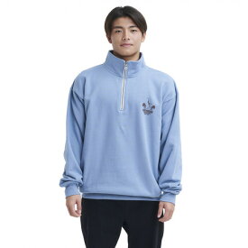 クイックシルバー（Quiksilver）（メンズ）ハーフジップスウェット ANDY 23FWQZP234066BLU