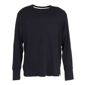 エルケクス（ELKEX）（メンズ）無地 ソフト クルー 長袖Tシャツ EKM5FA0001 BLK