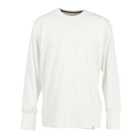 エルケクス（ELKEX）（メンズ）無地 ソフト クルー 長袖Tシャツ EKM5FA0001 OWHT