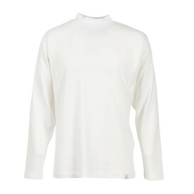 【10%OFFクーポン対象！1/22まで】エルケクス（ELKEX）（メンズ）無地 ソフト モックネック 長袖Tシャツ EKM5FA0002 OWHT