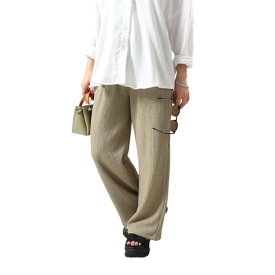 エルケクス（ELKEX）（レディース）リラックス ワイド パンツ EKL6S10015 BEG