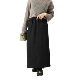 【20％OFFクーポン対象！5/21まで】エルケクス（ELKEX）（レディース）リラックスフィット スカート EKL6S10017 BLK