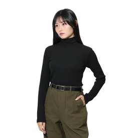 エルケクス（ELKEX）（レディース）長袖 タートルネックTシャツ EKL4FA0020 BLK