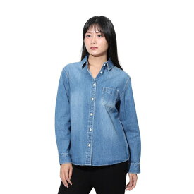 エルケクス（ELKEX）（レディース）デニムシャツ EKL4FA0017 LBLU