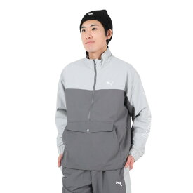 【スーパーSALE期間限定！50％OFF！】プーマ（PUMA）（メンズ）SUPER PUMA ウーブンジャケット 674791 19 LGRY