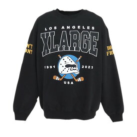 エクストララージ（XLARGE）（メンズ）HOCKEY クルーネック スウェット 101231012004-BLACK