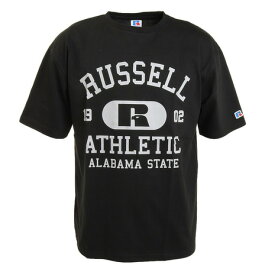 ラッセル（RUSSELL）（メンズ）PRINT COLLEGE 半袖Tシャツ RBM22S0014 BLK