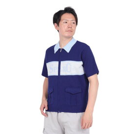 SPLR（SPLR）（メンズ）ジップ ニット ポロシャツ 2410-18115-00201
