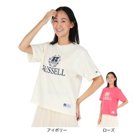 ラッセル（RUSSELL）（レディース）30/ カレッジプリント 半袖Tシャツ RBL25S1002