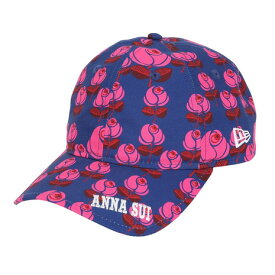 ニューエラ（NEW ERA）（レディース）キャップ 9TWENTY ANNA SUI アナ スイ オールオーバープリント フラワー ネイビー 14124363