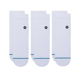 スタンス（STANCE）（メンズ）ICON QUARTER 3 PACK ソックス A356A21IQP WHT