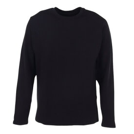 クー（Coo.）（メンズ）ドライウォーム 極厚手 クルーネック長袖アンダ-シャツ 891CO3GC0038 BLK 黒 M-3L