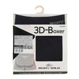 ボディワイルド（BODY WILD）（メンズ）3D-BOXER ボクサーブリーフ ドットカモ柄 BWS873J BLK