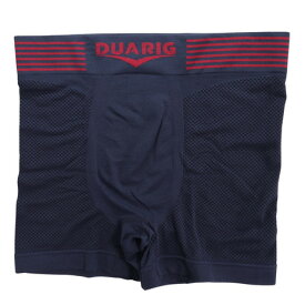 デュアリグ（DUARIG）（メンズ）成型ボクサーパンツ ドライプラス ボーダー 紺 M-LLサイズ 5S0002-WAUW-891GC NVY 吸汗速乾 抗菌防臭 新調 衣替え シンプル