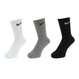 ナイキ（NIKE）（メンズ、レディース）エブリデイ クッションド クルー ソックス 3足組 SX7664-964