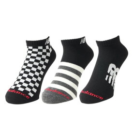【20%OFFクーポン対象！12/11まで】ニューバランス（new balance）（メンズ）ショートレングス 3足組 ソックス LAS55636AS8