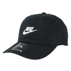 【ポイント10倍！要エントリー★9/4 20:00-9/7 23:59まで】ナイキ（NIKE）（キッズ）帽子 ジュニア キャップ アンストラクチャード フューチュラ ウォッシュ ブラック×ホワイト FB5063-010ランニング