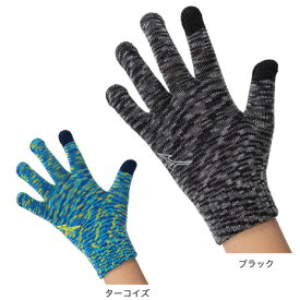 ミズノ（MIZUNO）（キッズ）ニット手袋 タッチパネル対応 32JYA904 防寒
