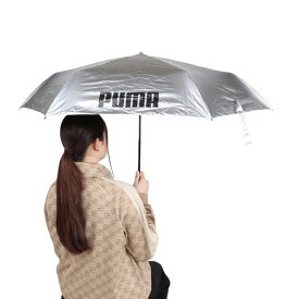 プーマ（PUMA）（メンズ、レディース）傘 晴雨兼用 折りたたみ傘 無地 60cm PBP66MN60 BK シルバー 紫外線対策 UPF50+ 軽量 傘 梅雨