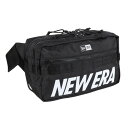 ニューエラ（NEW ERA）（メンズ、レディース）バッグ スクエア ウエストバッグ プリントロゴ 黒 7L 14521303 ウエストポーチ ボディバッグ レジャー